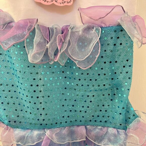 Popatu Mermaid Dress Costume Dress-Up Tulle Girls Size Small 3-4 years NWT - Picture 8 of 12